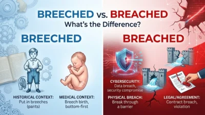 breeched vs breached