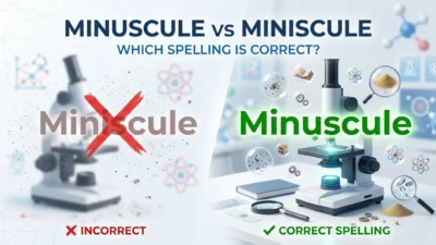 minuscule vs miniscule