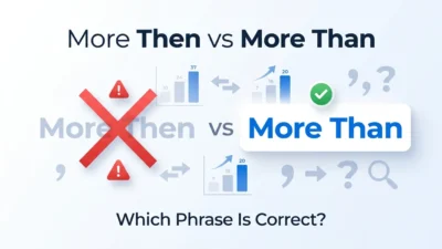 more then vs more than