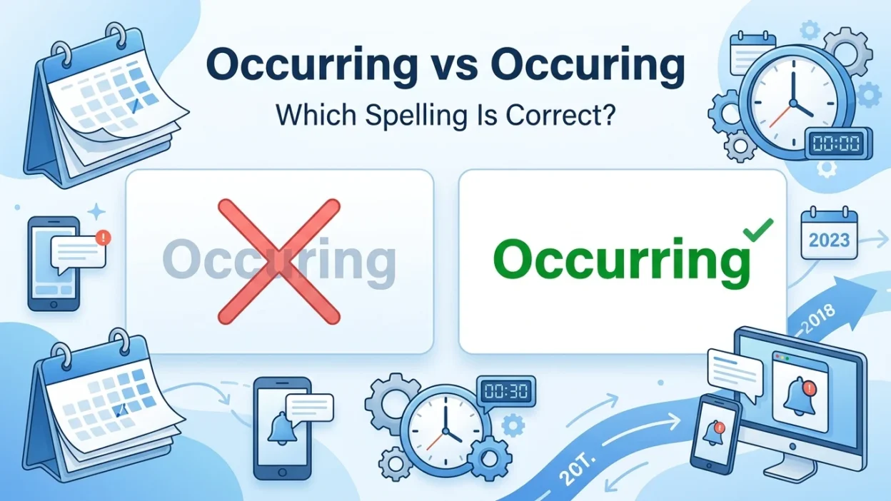 occurring vs occuring