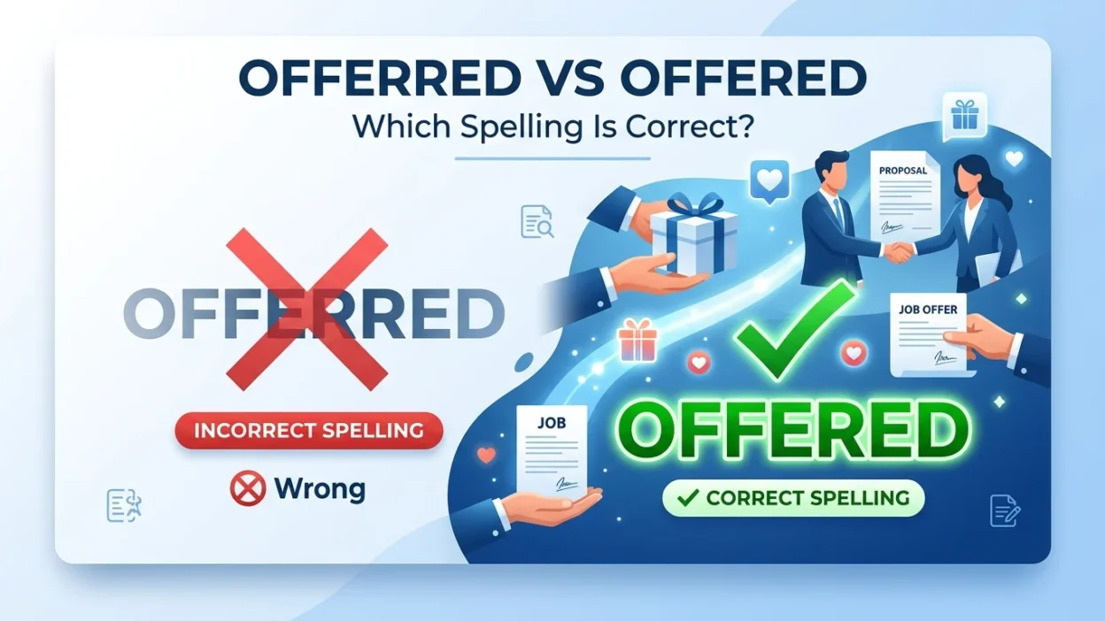 offerred vs offered