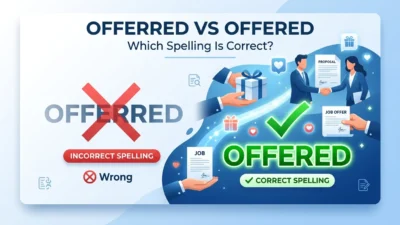 offerred vs offered