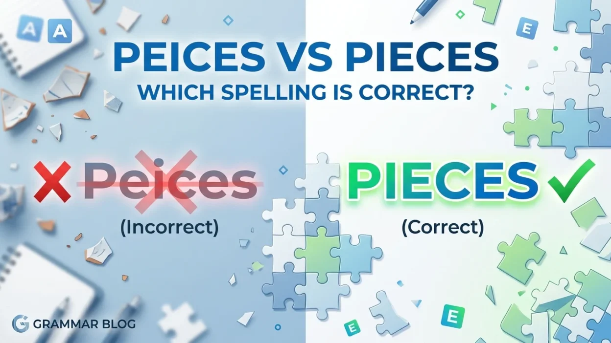 peices vs pieces