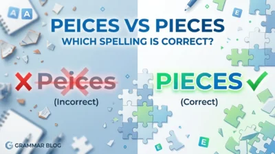 peices vs pieces