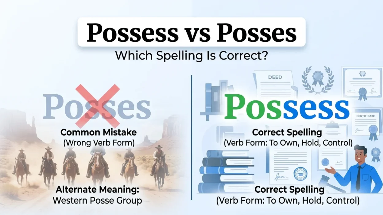 possess vs posses