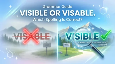 visible or visable
