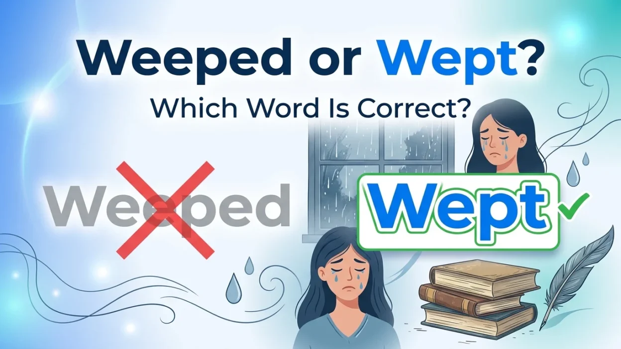 weeped or wept