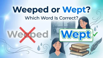 weeped or wept