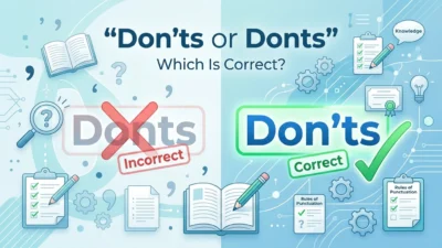 donts or don’ts