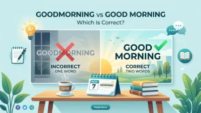 goodmorning vs good morning