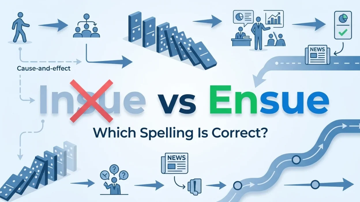insue vs ensue