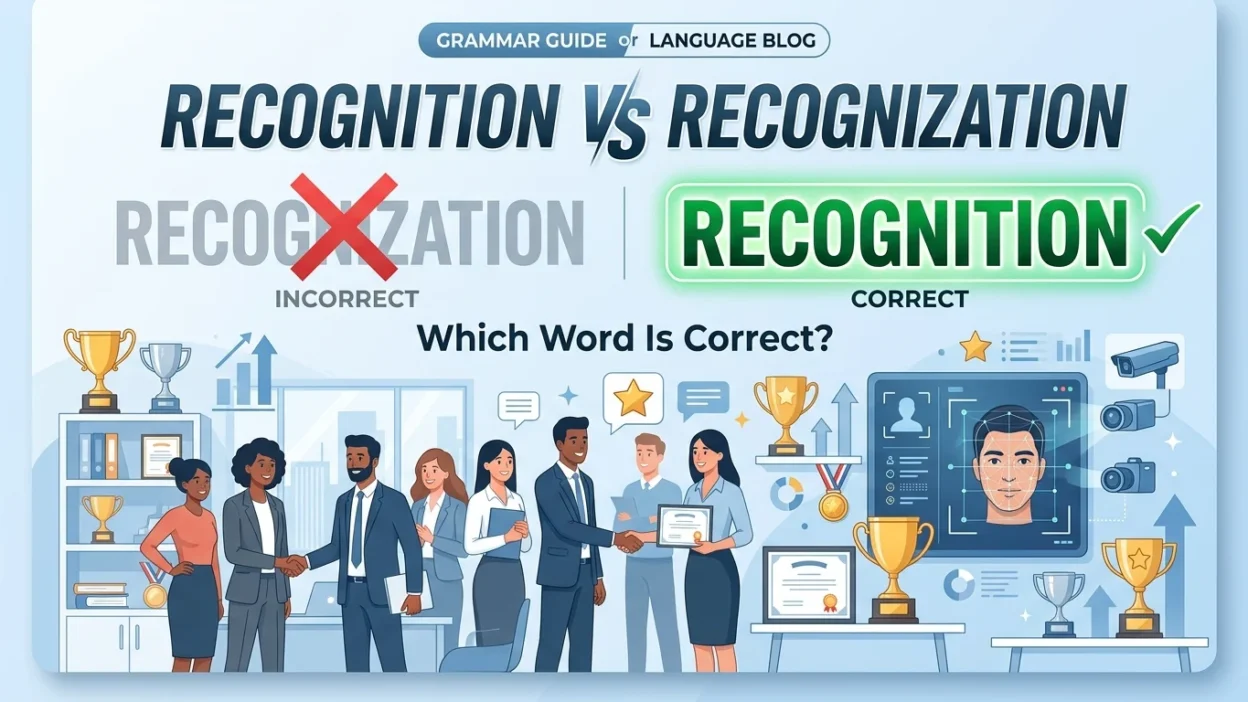 recognization vs recognition