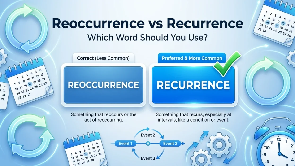 reoccurrence vs recurrence