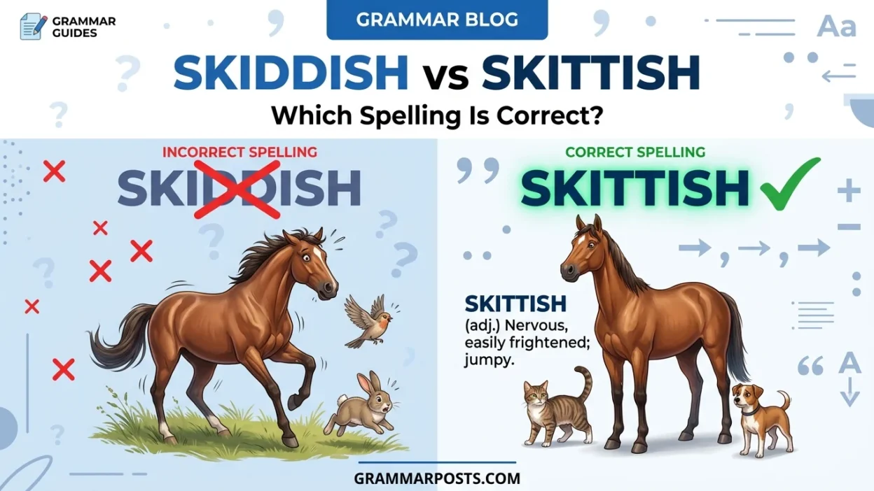 skiddish vs skittish