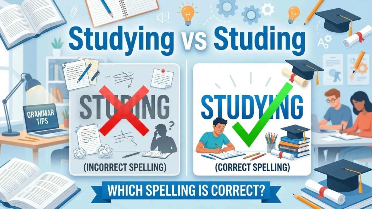 studying vs studing