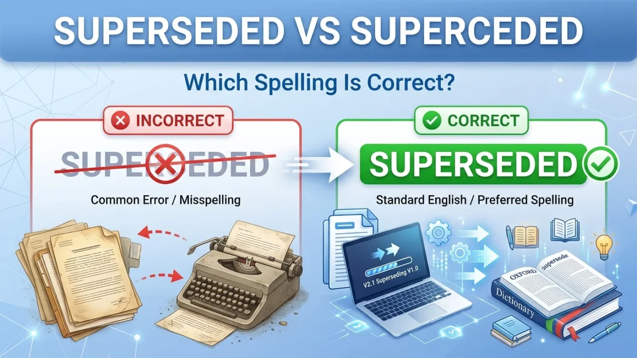 superseded vs superceded