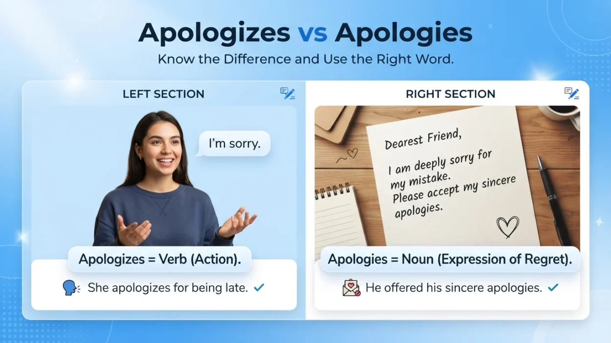 apologizes vs apologies