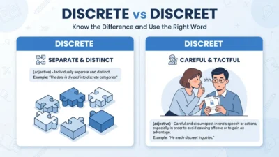 discrete vs discreet