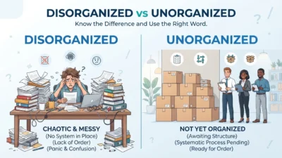 disorganized vs unorganized
