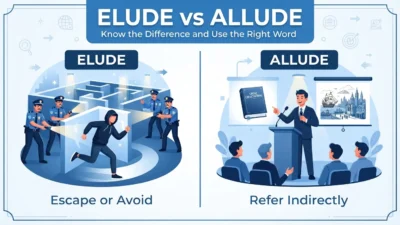 elude vs allude