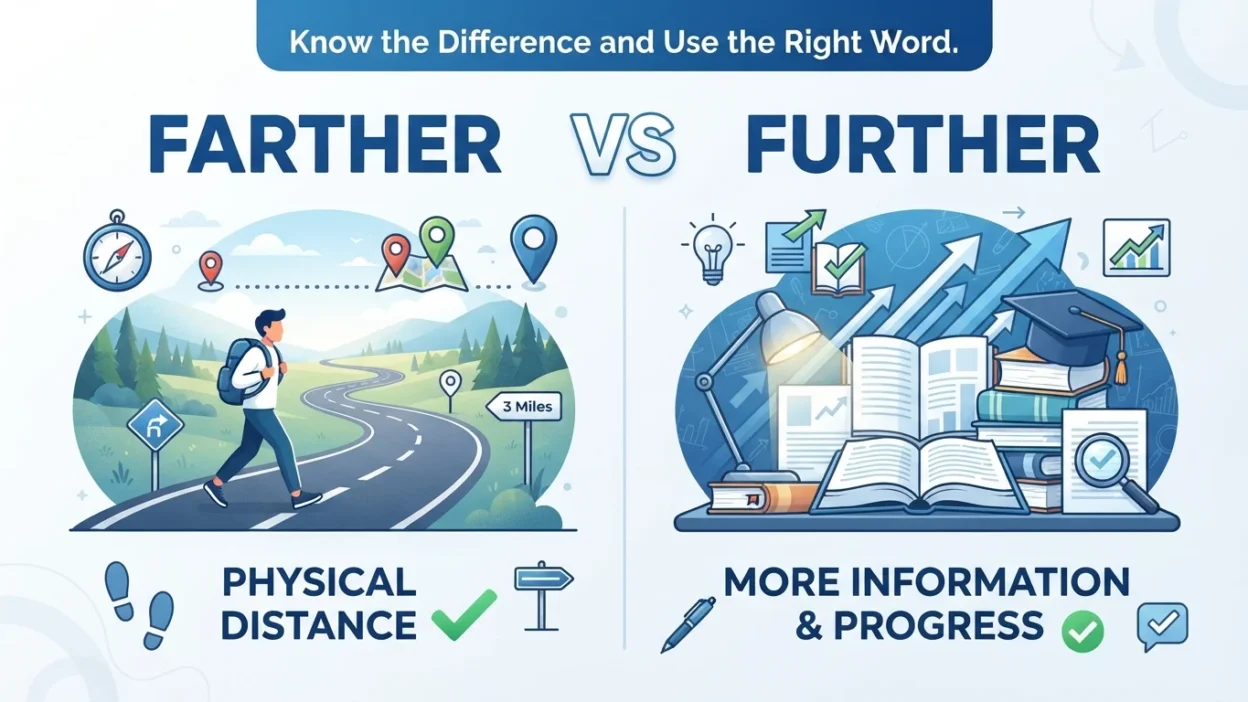 farther vs further