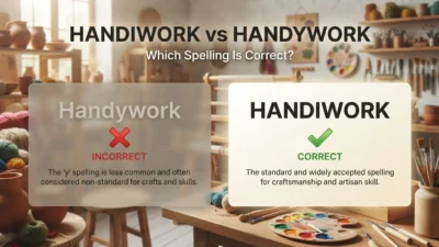 handiwork vs handywork