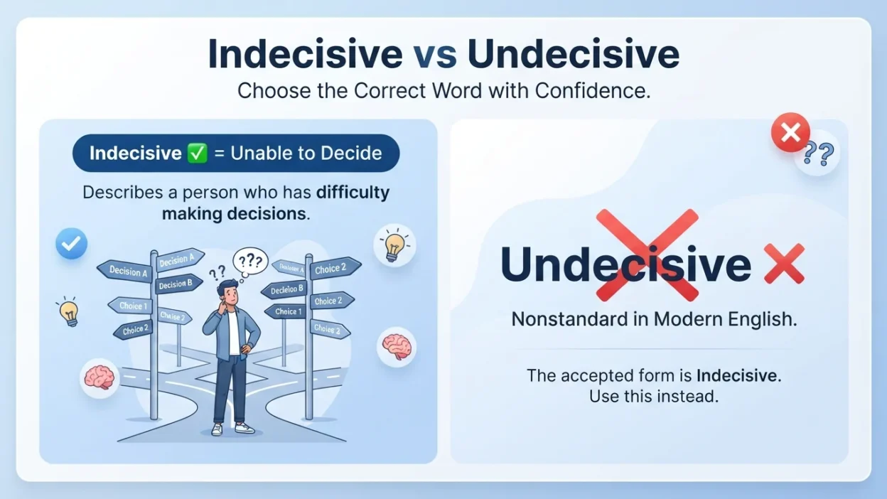 indecisive vs undecisive