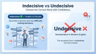indecisive vs undecisive