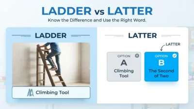 ladder vs latter