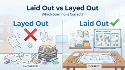 laid out vs layed out