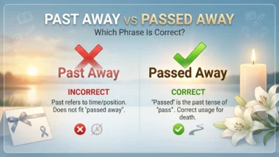 past away vs passed away
