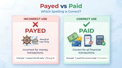 payed vs paid