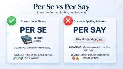per se vs per say