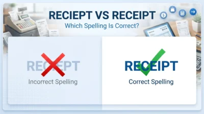reciept vs receipt