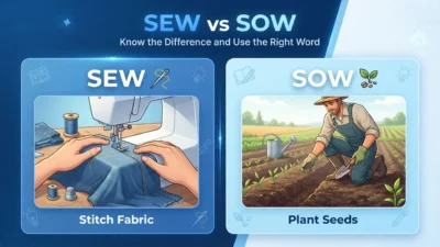 sew vs sow