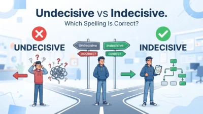 undecisive vs indecisive