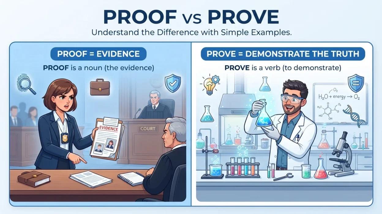 proof vs prove