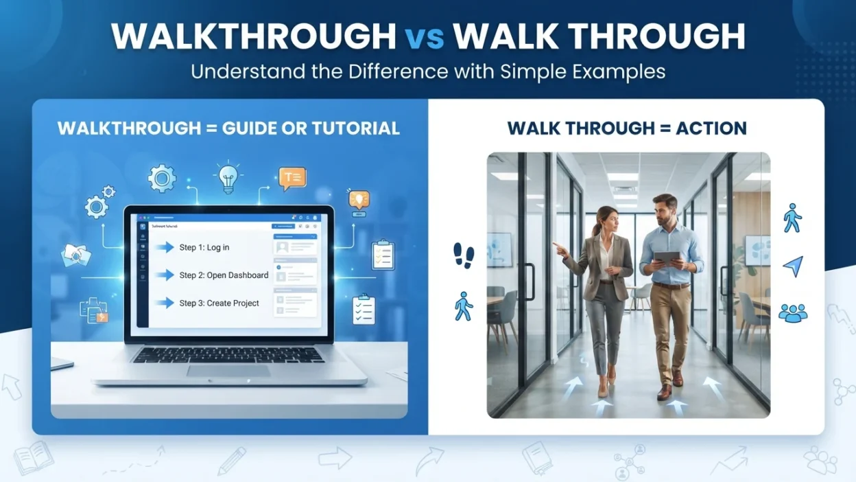 walkthrough vs walk through