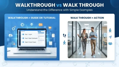walkthrough vs walk through